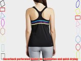 adidas Women's Climacool Training Tank - Black/Solar Blue2 S14 Large