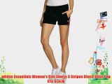 adidas Essentials Women's Knit Shorts 3 Stripes Black/Bliss Pop S13 Size:M
