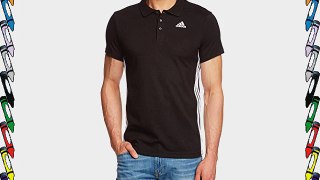 Adidas Men's Essentials Mid Polo T-Shirt - Black/White X-Large