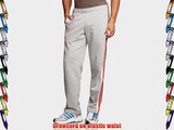 adidas Men's Essentials 3-Stripes Light Sweat Open Hem Pants - MEG Helium/White Large
