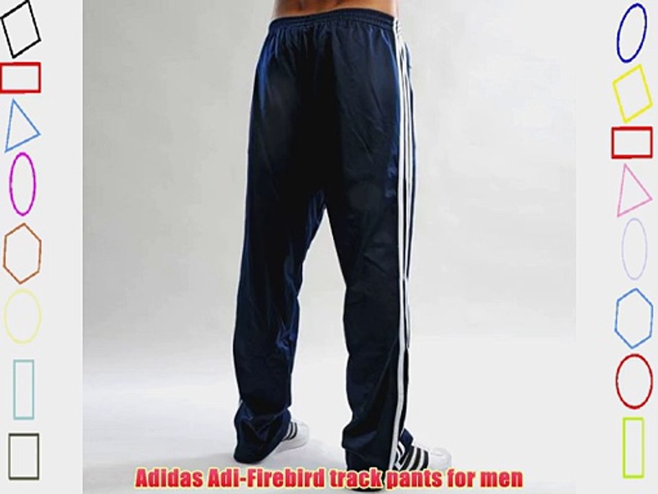 Adidas Originals Mens Firebird Tracksuit Bottoms blue indigo/white Size:L
