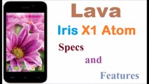 Lava Iris X1 Atom Features & Specification With Price