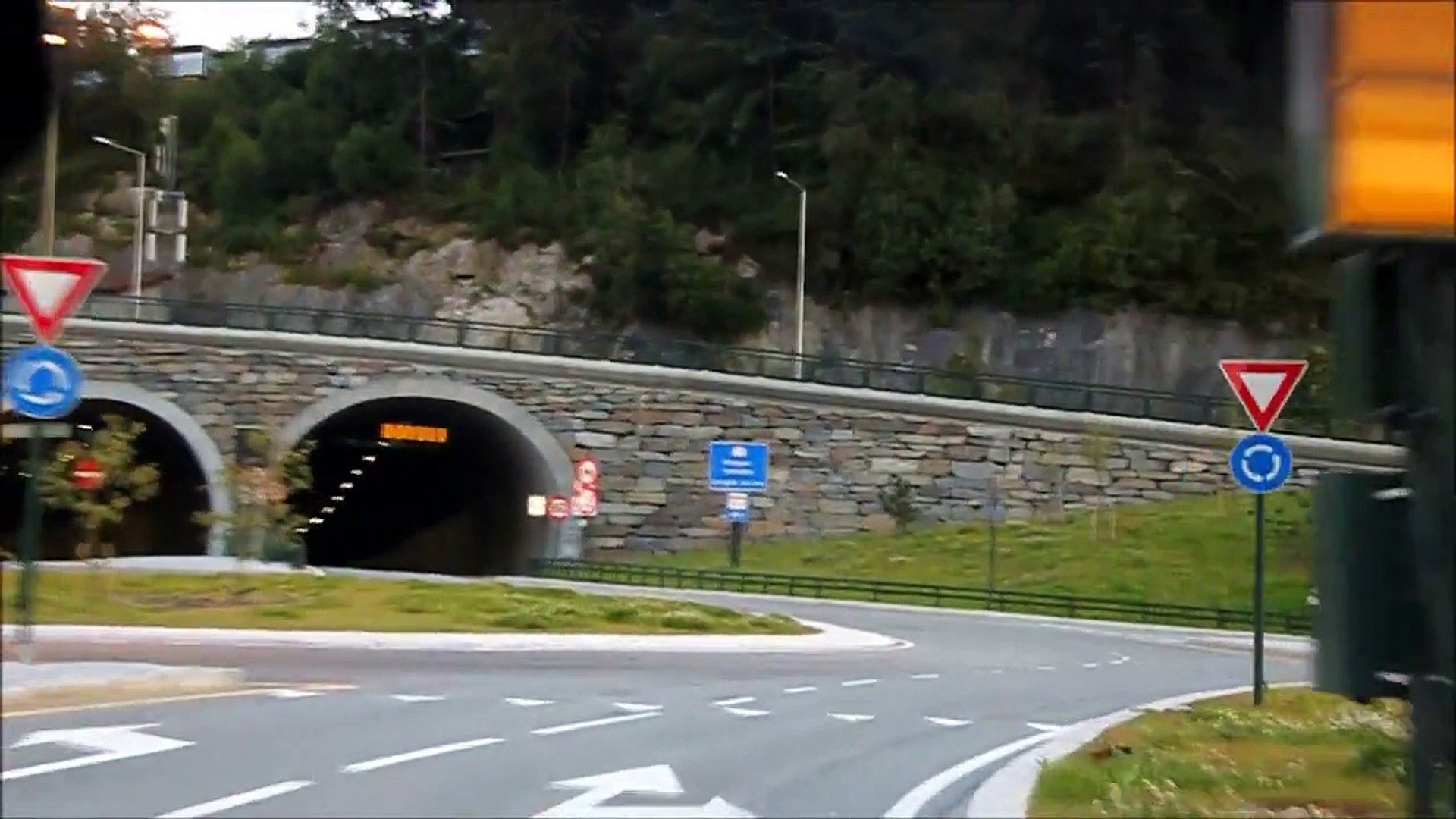 Driving in Bergen, Norway