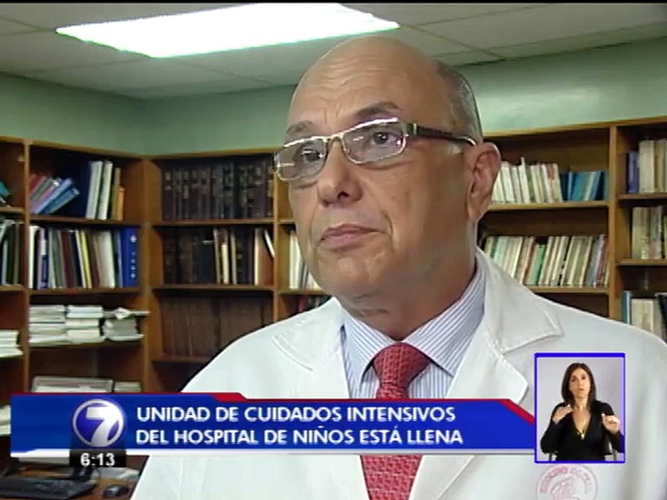 Aumento en infecciones respiratorias graves satura el Hospital de Niños