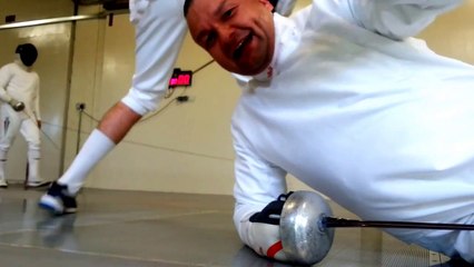 Duncan GBR vs Balazs Barcza HUN Fencing Training 1 July 2015