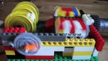 2 Piston Lego Vacuum Engine WITHOUT any Lego Pneumatic Pistons **1700  RPM**