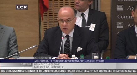 TRAVAUX ASSEMBLEE 14E LEGISLATURE : Audition de Bernard Cazeneuve sur le projet de loi relatif aux droits des étrangers en France