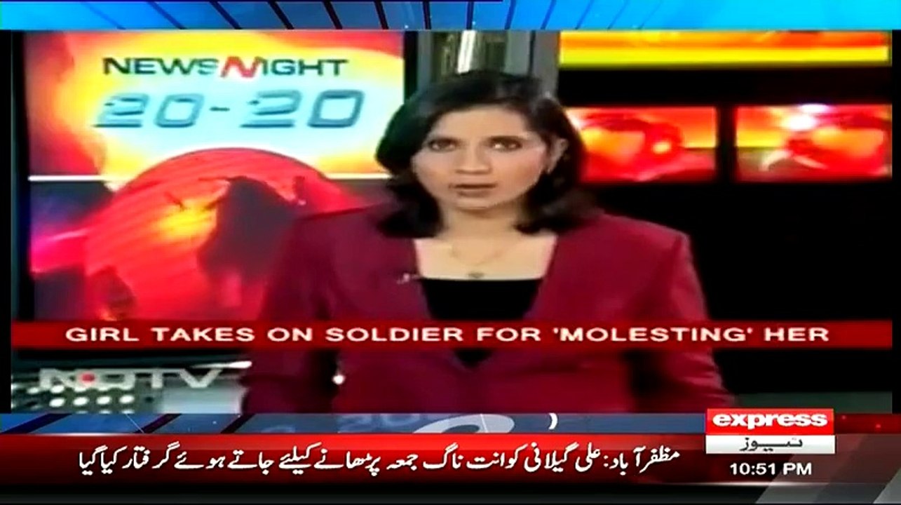 Ahmed Qureshi Showing The Video Of Indian Army Harassing  Girl
