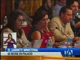 El gabinete ministerial se reúne en el Palacio de Carondelet