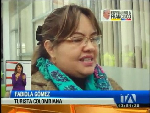 Turistas colombianos incrementan su arribo a Ecuador por visita del papa Francisco