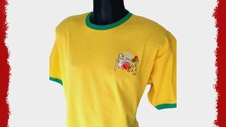 Retro Newton Heath 1970s Football T Shirt New Sizes S-XXL Embroidered Logo