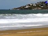 Registran olas altas las playas de Manzanillo