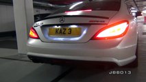 Mercedes CLS63 AMG w/Capristo Exhaust Huge Revs and Sounds in Close Parking Garage