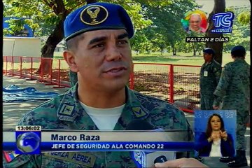 Todo listo para recibir al Papa Francisco en la base aérea Simón Bolivar en Guayaquil