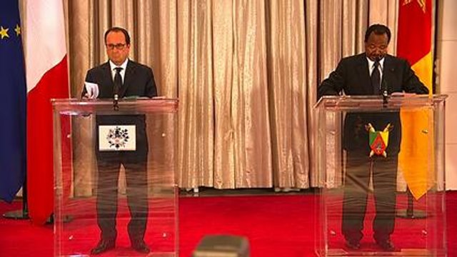 Conférence de presse avec Paul Biya à Yaoundé