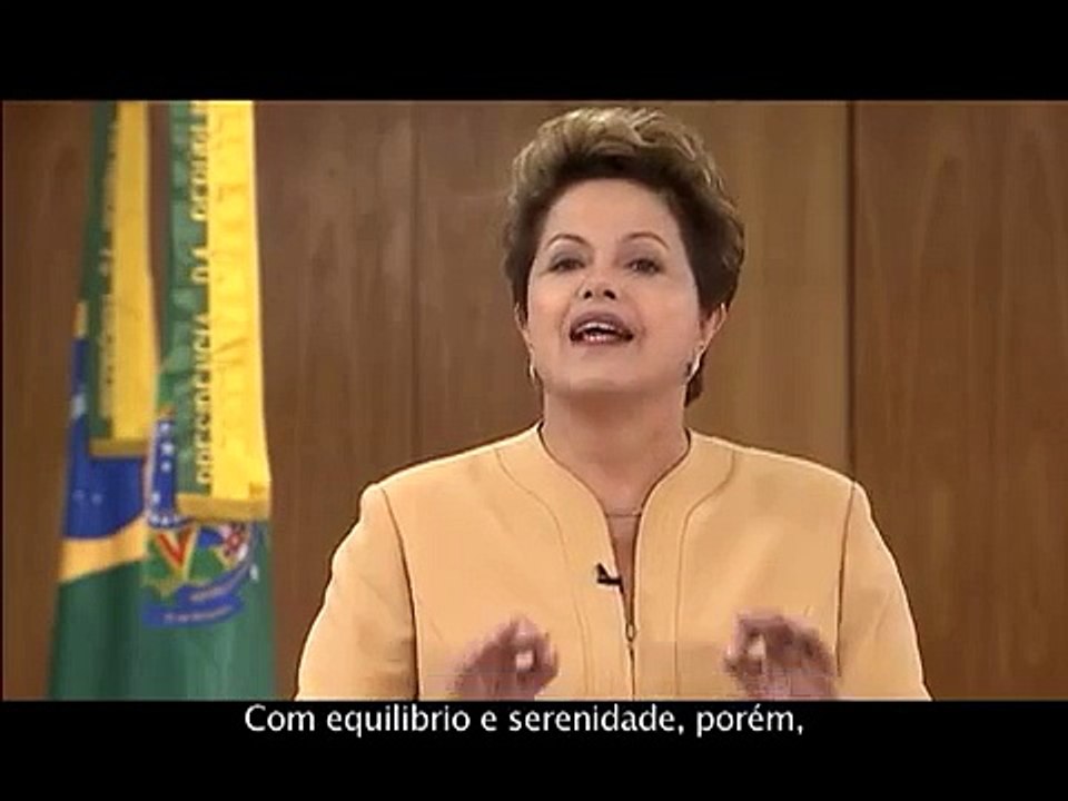 Dilma Rousseff anuncia projetos para saúde, educação e transporte urbano - Legendas em Português
