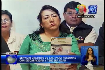 Servicio gratuito de taxi para personas con discapacidad y tercera edad
