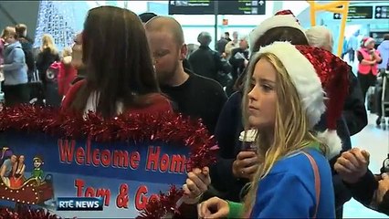 Emotional scenes at Christmas homecomings