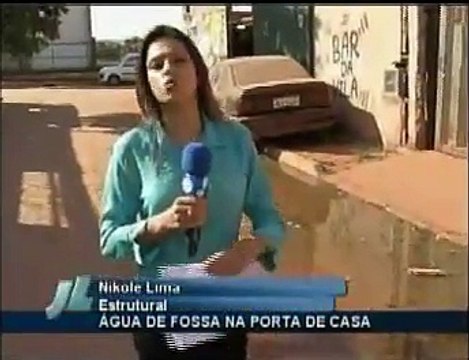 Águas de fossas na Estrutural