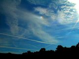Chemtrail timelapse of DARK BAND REFRACTION of Heavy Metals