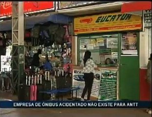 Acidente com ônibus em Minas