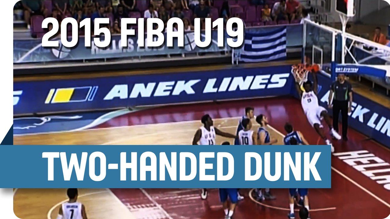 Jackson Goes Baseline for the Two-Handed Slam! - 2015 FIBA U19 World Championship