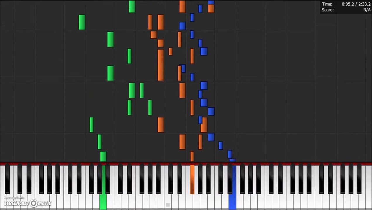 Bach Violin Concerto in E Major, 3rd Movement (Piano From Above)