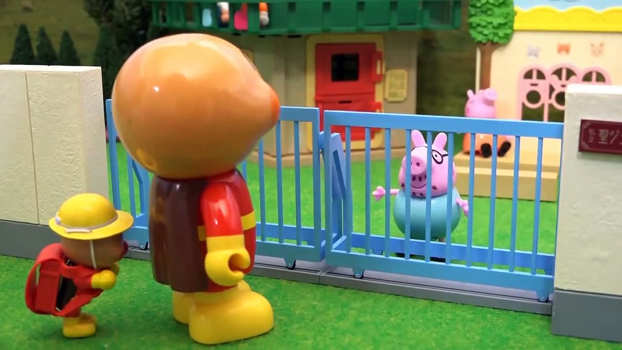 Game for kids - Anpanman dad take me to school - cartoon game for kids 2015