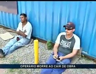 Operário morre ao cair de obra