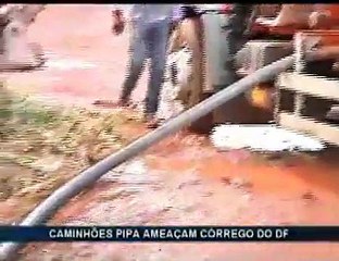 Caminhões têm autorização para tirar água de córrego