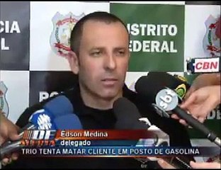 Baleado posto de gasolina