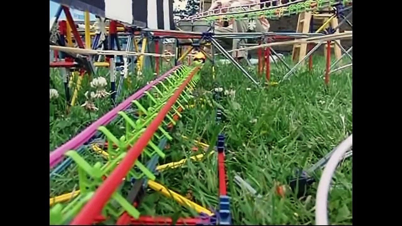 World's Largest K'nex Roller Coaster Loop (with POV)