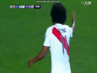 Justo Villar amazing save Peru - Paraguay