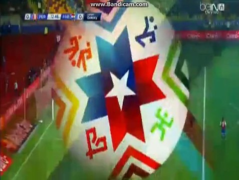 Juan Vargas great free kick chance Peru - Paraguay