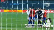 Vargas Free Kick Shot Like Roberto Carlos - Peru 0-0 Paraguay