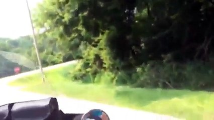Super fast motor cycle ride