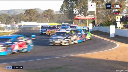 V8SC 2015 - Winton Race 11 - Lap 1 Crash