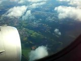 Turbulenzen über Köln (von London) in den Wolken/ Bumpy flight from London to cologne