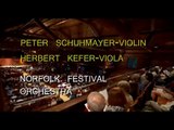 Peter Schuhmayer-violin  Herbert Kefer-viola  Mozart Sinfonia Concertante Andante