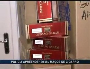 Maior apreensão de cigarros