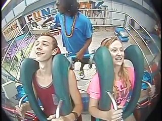 Slingshot ride in Virginia Beach, Virginia at Atlantic Fun Park