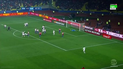 1-0 André Carillo Goal | Peru vs Paraguay 03.07.2015