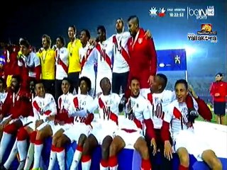 احتفالات بيرو بالمركز الثالث