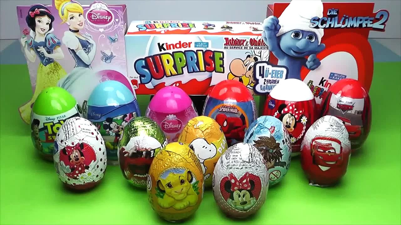 40 Surprise eggs Kinder Surprise Маша и Медведь Disney Pixar 2015