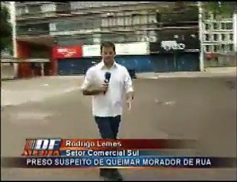 Morador queimado