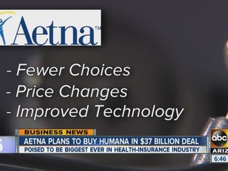 Aetna plans to buy Humana in $37 billion deal