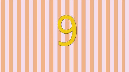 Spelling video lessons for Toddlers, Children, Kids, Adults.  Learn to spell 'Nine' in English