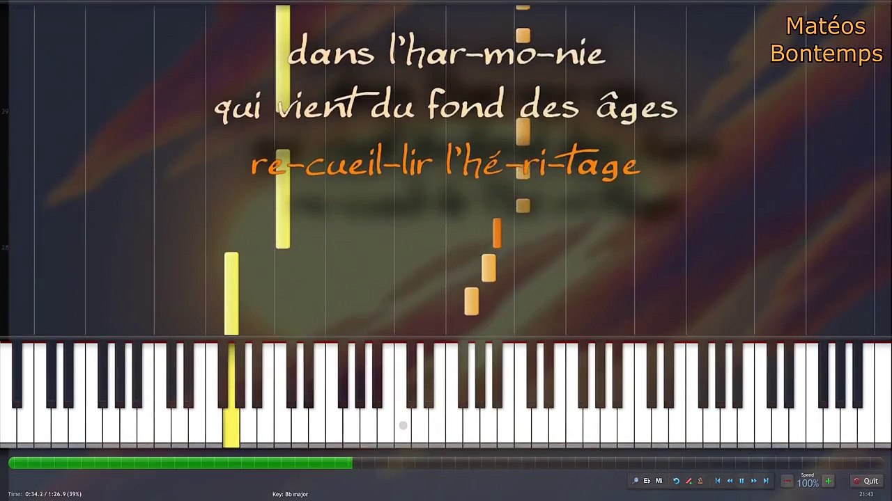 ★ Le roi Lion ---- L'histoire de la vie ★ (easy piano tuto)