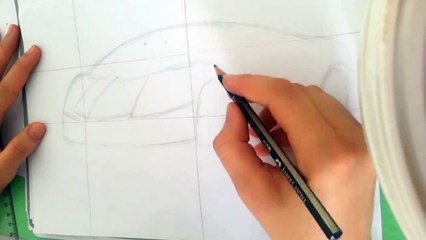Dessiner une voiture- How to draw - lamborghini