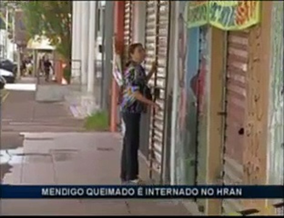 Homem queimado